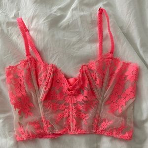 CROPPED LACE BRALETTE SIZE S
